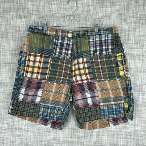 Polo By Ralph Lauren patchwork shorts light fade Mens Size 37 waist 0298 - Picture 1 of 9